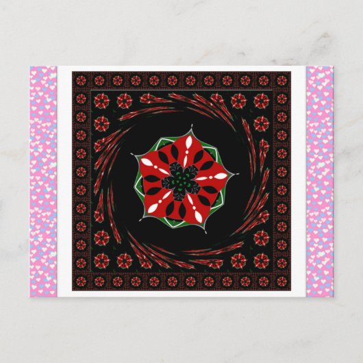 Briefkaart horizontale Sjabloon (Voorkant)