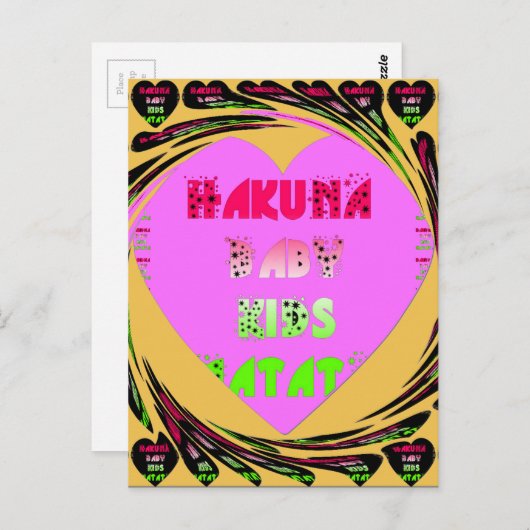 Briefkaart horizontale Sjabloon (Voorkant / Achterkant)