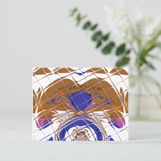 Briefkaart horizontale Sjabloon (Staand voorkant)