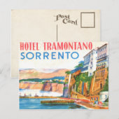  Briefkaart - Hotel Tramontano Sorrento Italië (Voorkant / Achterkant)
