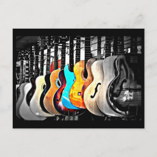 Briefkaart-houdt van de Kunst-Guitaars 2 Briefkaart