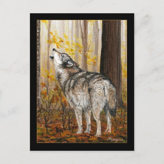 Briefkaart Howling wolf (Voorkant)