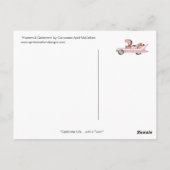 Briefkaart HUNTERS & GATHERERS tegen April McCallu (Achterkant)