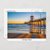 Briefkaart Huntington Beach Pier (Voorkant / Achterkant)