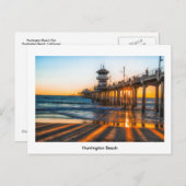 Briefkaart Huntington Beach Pier (Voorkant / Achterkant)