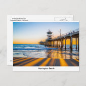 Briefkaart Huntington Beach Pier (Voorkant / Achterkant)