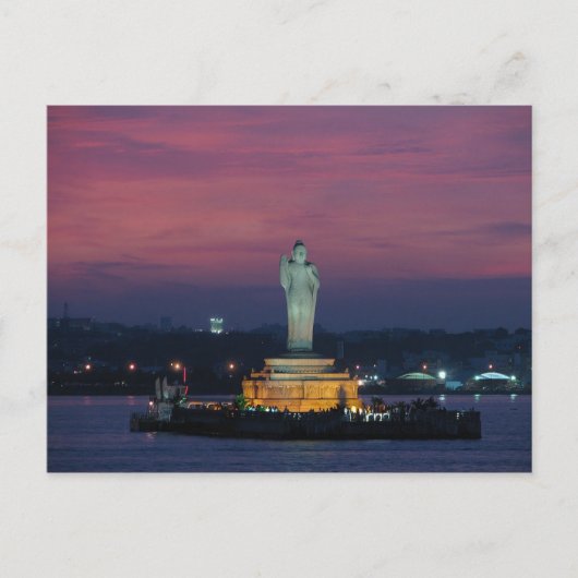 Briefkaart Hyderabad Lake, India (Voorkant)