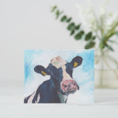 Briefkaart - Ierse Friesian Koe 0254 (Staand voorkant)