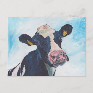 Briefkaart - Ierse Friesian Koe 0254