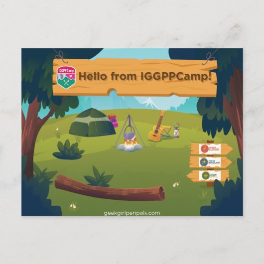 BRIEFKAART IGGPPCamp Greetings (Voorkant)