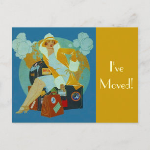 Briefkaart  Ik heb bagage verpakt