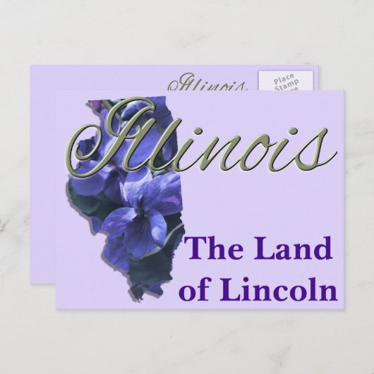 Briefkaart - ILLINOIS (Voorkant / Achterkant)