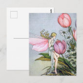 Briefkaart  illustratie airy Tulips (Voorkant / Achterkant)