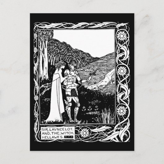 Briefkaart- illustratie-Aubrey Beardsley 1 Briefkaart (Voorkant)