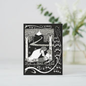 Briefkaart- illustratie-Aubrey Beardsley 23 Briefkaart (Staand voorkant)