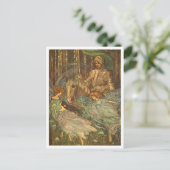 Briefkaart  illustratie fairies-dansen (Staand voorkant)
