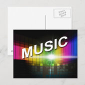 Briefkaart Illustratie muziek (Voorkant / Achterkant)