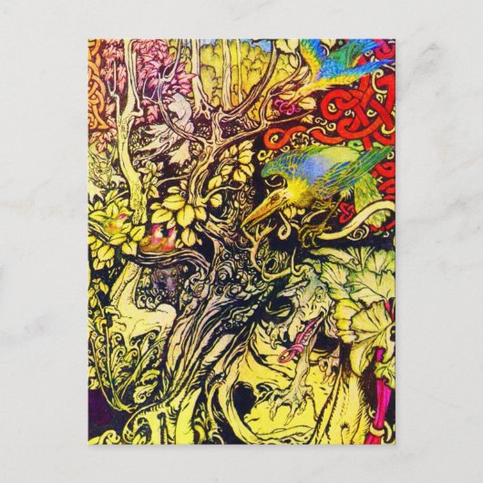 Briefkaart- Illustratie-Rackham 40 Briefkaart (Voorkant)