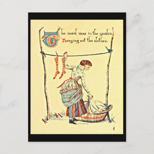 Briefkaart- Illustratie-Walter Crane 64 Briefkaart (Voorkant)