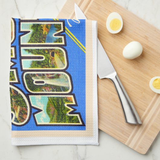  Briefkaart in het Grote Smoky-gebergte Theedoek (Quarter Fold)