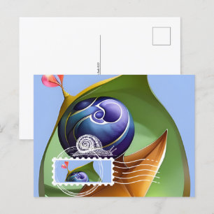 Briefkaart in stijl Maxi Kaart, Slak, Postcrossing