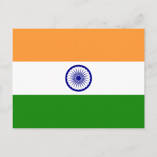 Briefkaart Indiase vlag