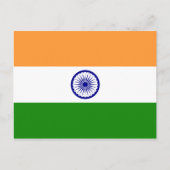 Briefkaart Indiase vlag (Voorkant)