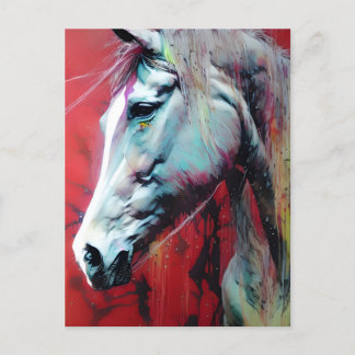Briefkaart inktpaarden
