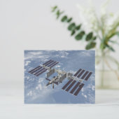Briefkaart / Internationaal ruimtestation (Staand voorkant)