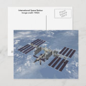 Briefkaart / Internationaal ruimtestation (Voorkant / Achterkant)