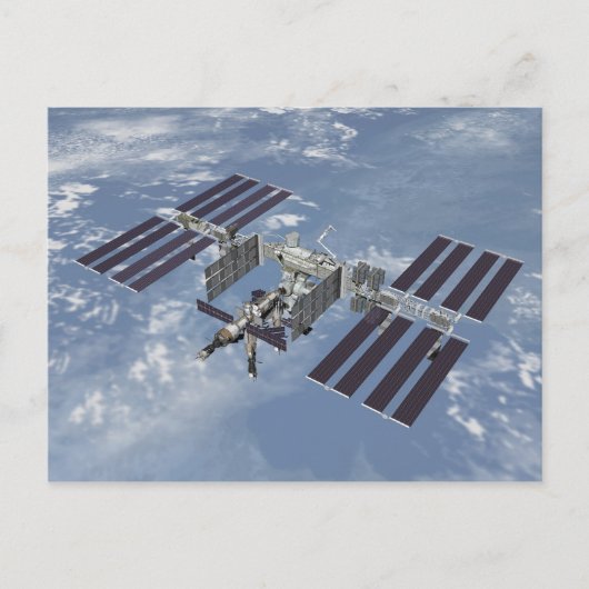 Briefkaart / Internationaal ruimtestation (Voorkant)
