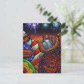 BRIEFKAART INVITATIE Zomergrillen 4 juli PC (Staand voorkant)