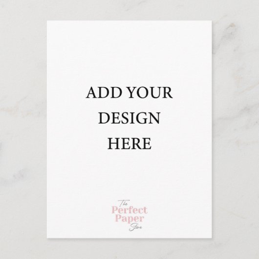 Briefkaart Invitation Portrait (Voorkant)