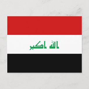 Briefkaart Irak-vlag