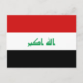 Briefkaart Irak-vlag (Voorkant)