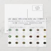 Briefkaart Iris-kleurengrafiek (Voorkant / Achterkant)