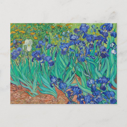 BRIEFKAART "IRISES 1889" VAN VINCENT Van Gogh (Voorkant)