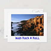 briefkaart "Irish Rock & Roll" (Voorkant / Achterkant)