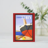 Briefkaart Italië Groeten  (Staand voorkant)