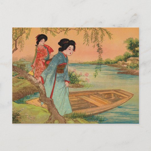 Briefkaart Japanse Lakeside (Voorkant)