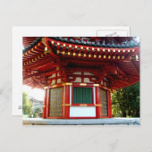 Briefkaart Japanse Temple Pagoda (Voorkant / Achterkant)