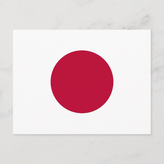 Briefkaart Japanse vlag (Voorkant)