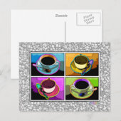Briefkaart - Java Verslavingen Pop Art (Voorkant / Achterkant)
