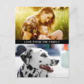 Briefkaart je 2 foto's en berichten (Voorkant)