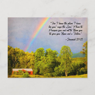 Briefkaart - Jeremiah 29:11 Want ik ken de plannen