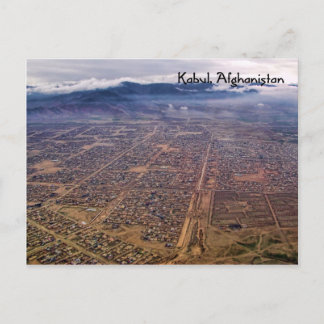 Briefkaart: Kaboel van bovenaf Briefkaart