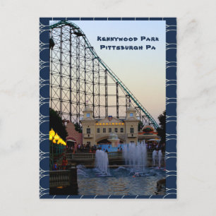 Briefkaart-Kennywood Park-Dusk-Pittsburgh Briefkaart