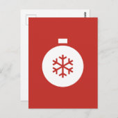 Briefkaart kerstbal (Voorkant / Achterkant)