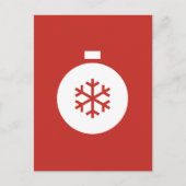 Briefkaart kerstbal (Voorkant)