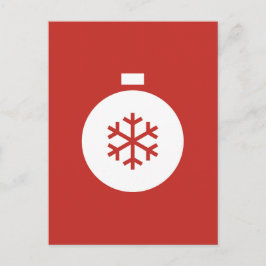 Briefkaart kerstbal